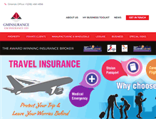 Tablet Screenshot of gm-insurance.com